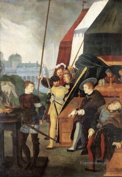  Renaissance Oil Painting - Musius Scaevola Renaissance painter Hans Baldung
